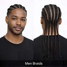 Men's Braids (Straight Back/Designs/Twist)